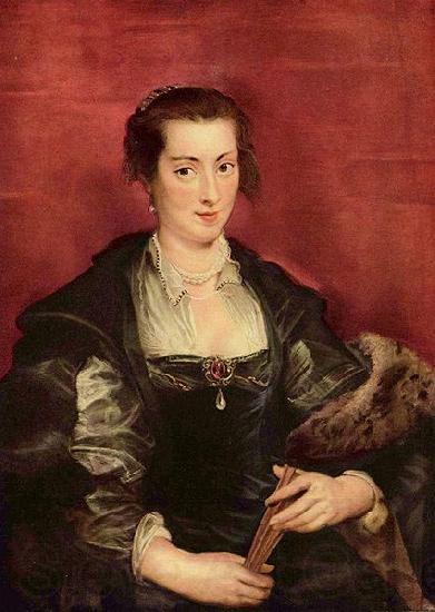 Peter Paul Rubens Portra der Isabella Brant Spain oil painting art